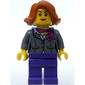Dark Bluish grey Torso, Jacket, Dark Purple Legs, Dark Orange Hair