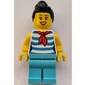 White Torso, Medium Azure Legs, Black Hair