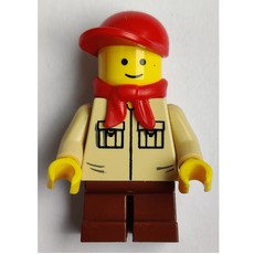 Kid, Tan Torso, Reddish Brown Legs, Red Cap, Bandana (fig-008356)