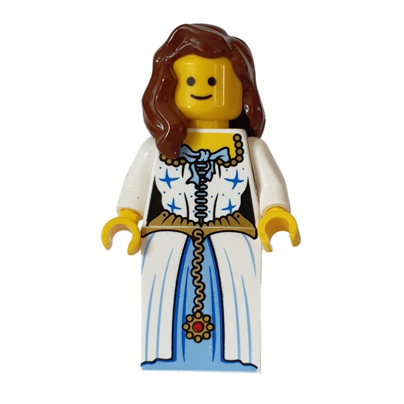 LEGO Set fig-008376 Bride - Mannequin, Medium Blue Underdress ...