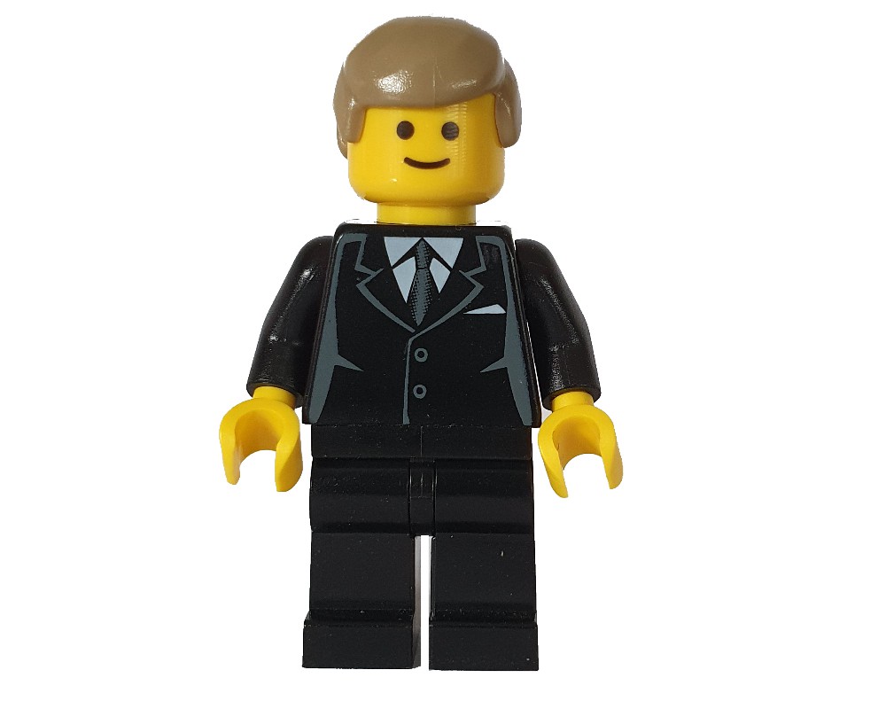 LEGO Set fig-008377 Groom, Mannequin, Dark Tan Hair | Rebrickable ...