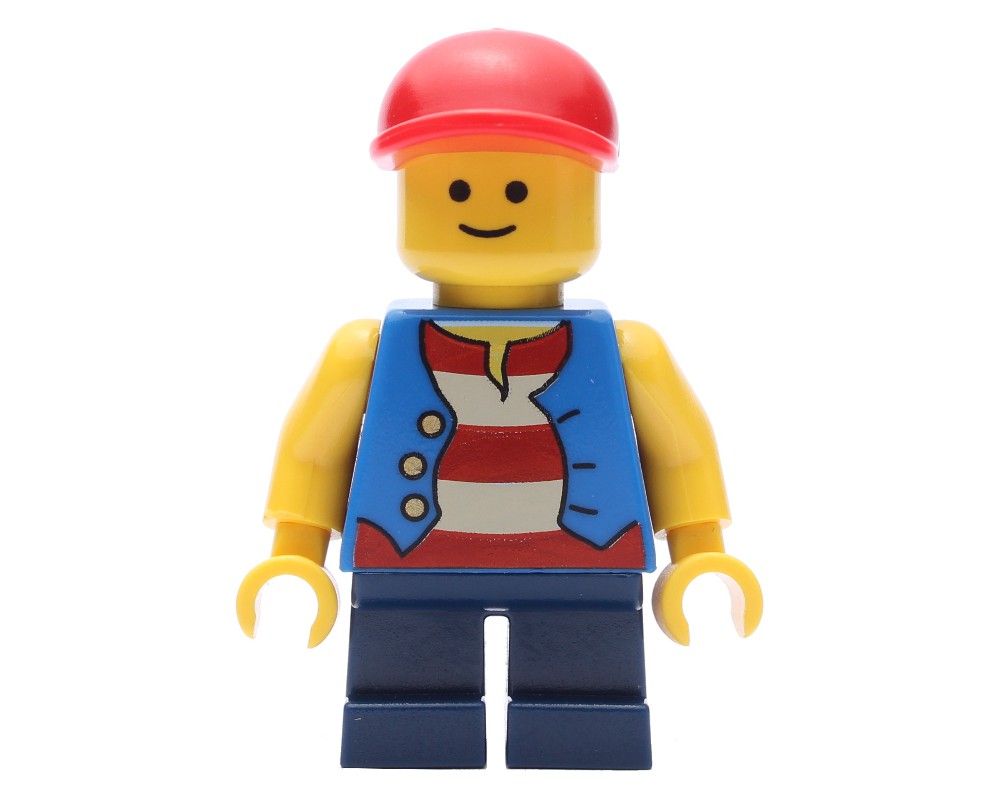 LEGO Set fig-008380 Kid, Blue Torso, Dark Blue Legs, Red Cap ...