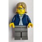 Dark Blue Torso, Dark Bluish Grey Legs, Dark Tan Hair