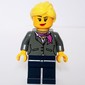 Dark Bluish Gray Torso, Dark Blue Legs, Bright Yellow Hair