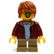 Kid, Dark Red Torso, Dark Tan Leg, Dark Orange Hair (fig-008428)