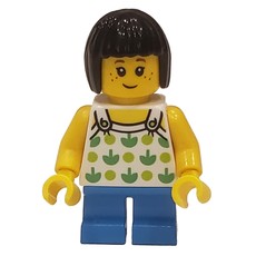 Kid, White Torso, Dark Azure Legs, Black Hair (fig-008434)