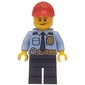 Police - Bright Light Blue Shirt, Dark Blue Legs