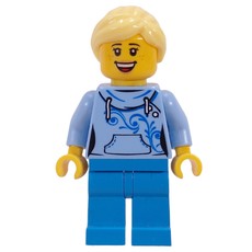 Bright Light Blue Torso, Dark Azure Legs, Bright Light Yellow Hair (fig-008437)