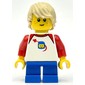 Kid, White Torso, Blue Legs, Tan Hair