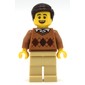 Medium Nougat Torso, Tan Legs, Dark Brown Hair
