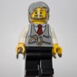 Light Bluish Grey Torso Jacket, Black Legs, Light BLuish Grey Hair, 3626cpr0388