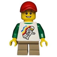 Kid, White Torso, Dark Tan Legs, Red Cap (fig-008453)