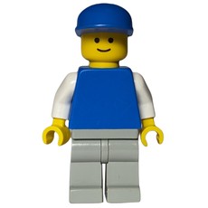 Blue Torso, Light Grey Legs, Blue Cap (fig-008498)