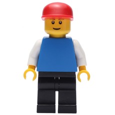 Blue Torso, Black Legs, Red Cap (fig-008500)