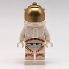 Astronaut - White Torso and Legs, Orange Trim (fig-008504)