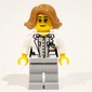 Scientist - White Torso, Labcoat, Light Bluish grey Legs, Medium Nougat Hair