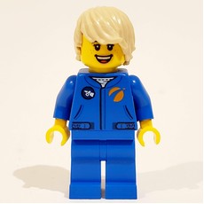 Astronaut - Blue Torso and Legs, Tan Hair (fig-008510)