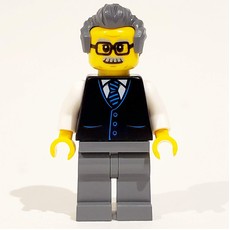 Launch Director - Black Torso, Dark Bluish Grey Legs, Dark Bluish Grey Hair (fig-008519)