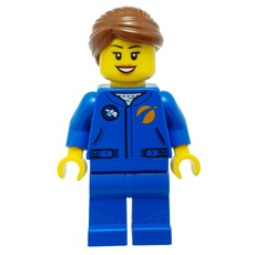 Astronaut - Blue Torso and Legs, Reddish Brown Hair (fig-008524)