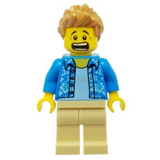 Dark Azure Torso, Tan Legs, Medium Nougat Hair (fig-008529)