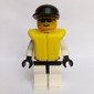Res-Q Man, Black Cap, Yellow Life Vest, Sunglasses