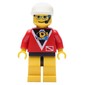 Marine Explorer, Red Shirt with Divers Logo, White Cap, Glasses and Headset