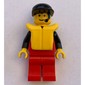 Marine Explorer, Red Shirt with Divers Logo, Red Legs, Black Cap, Yellow Life Vest, Headset