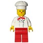 Chef, Woman, Red Neckerchief, Red Legs