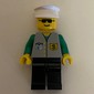 Banker, Light Gray Vest with Badge and ID Badge, Black Legs, White Hat, Sunglasses