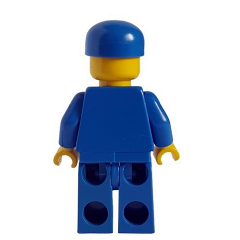 LEGO Set fig-008586 Racer, Blue Jacket with Octan Logo, Blue Legs, Blue ...