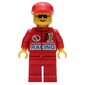 Racer, Red Jacket with Octan Logo and 'RACING', Red Legs, Red Cap, Sunglasses