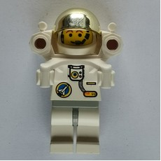Astronaut, White, Light Gray Hips, Helmet with Large Chrome Gold Visor, Rocket Pack, Headset (fig-008657)