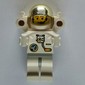 Astronaut, White, Light Gray Hips, Helmet with Large Chrome Gold Visor, Rocket Pack, Headset