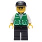 Man, Green Jacket, Black Legs, Black Cap, Sunglasses