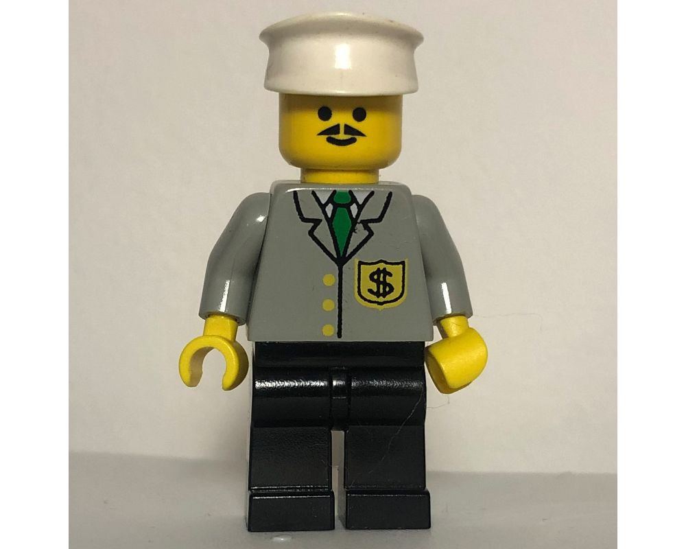 LEGO Set fig-008663 Banker, Light Gray Jacket with Badge and Tie 