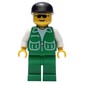 Man, Green Jacket, Green Legs, Black Cap, Sunglasses