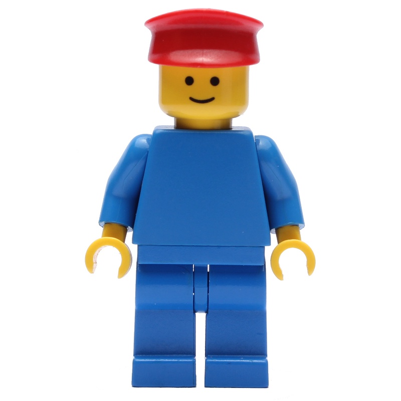 LEGO Set fig-008725 Man, Plain Blue, Red Hat (1978 Town) | Rebrickable ...