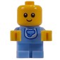 Baby, Bright Light Blue Body, Bib