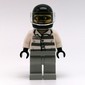 Criminal, Prison Shirt with #86753, Light Bluish Gray Legs, Black Helmet with Visor, Eyemask