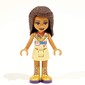 Andrea - Tan Jacket, Tan Skirt, Dark Brown Hair
