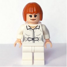 Claire Dearing in White Outfit with Open Shirt (fig-008910)