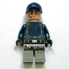 ACU Trooper, Dark Blue Shirt with Straps, Dark Blue Cap (fig-008914)