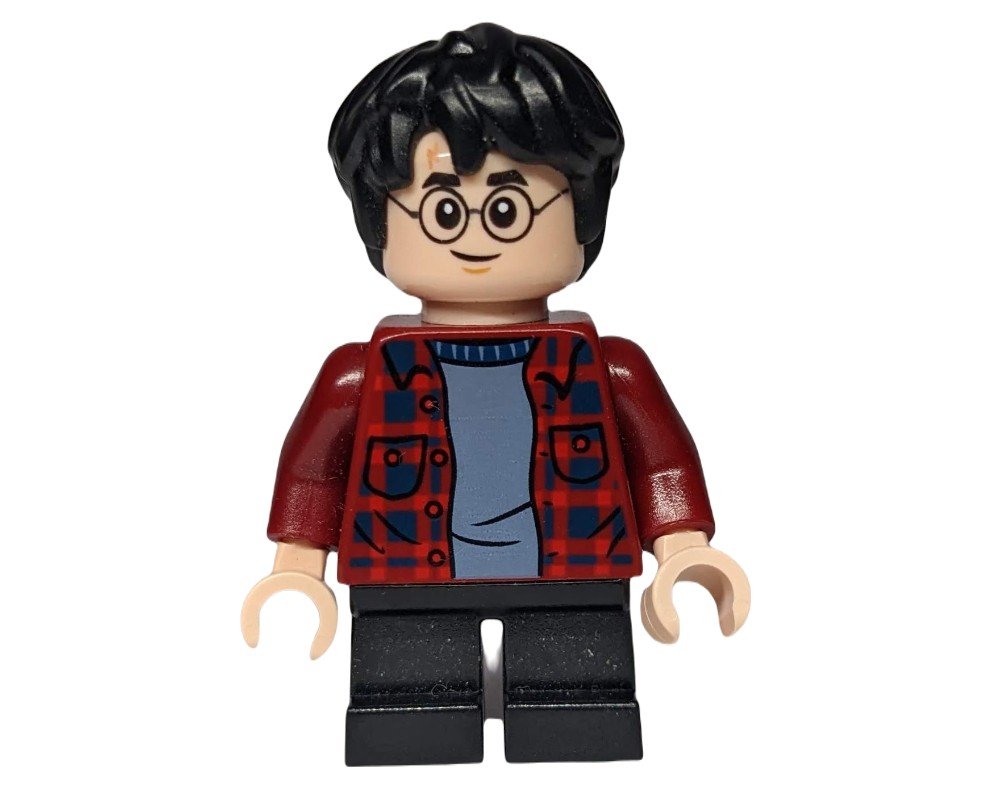 LEGO Set fig008927 Harry Potter, Open Dark Red Shirt, Short Black Legs