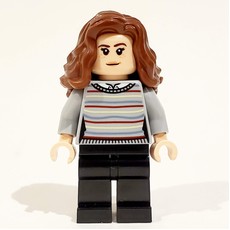 Hermione Granger, Light Bluish Gray Sweater with Stripes, Black Legs (fig-008944)