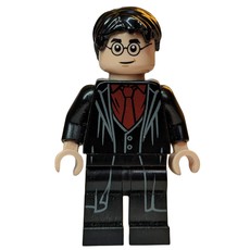 Harry Potter, Long Robes with Pleats over Dark Red Shirt and Tie (fig-008951)
