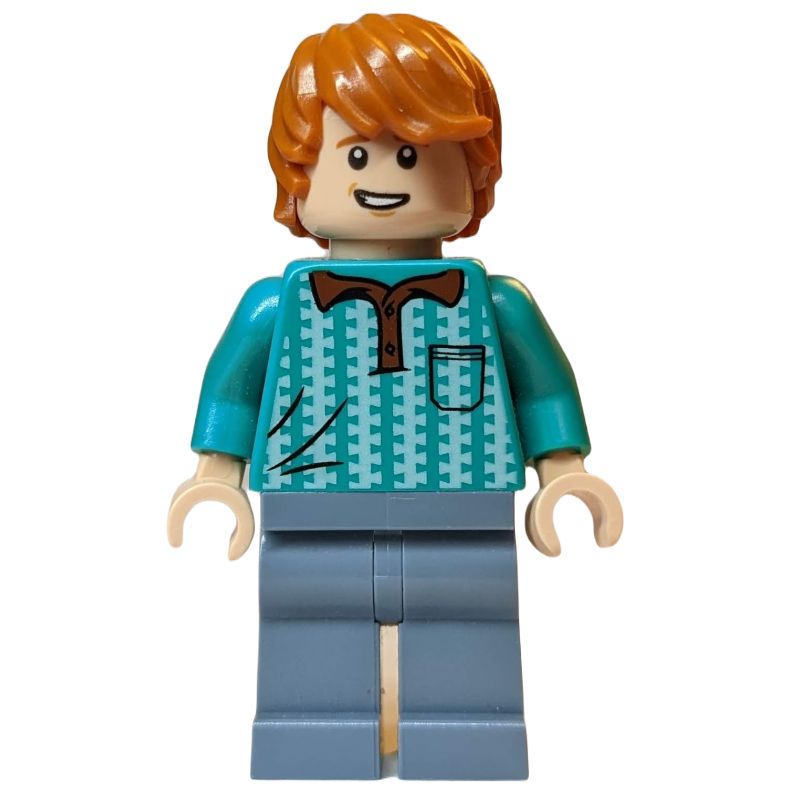 LEGO Set fig-008954 Ron Weasley, Dark Turquoise Shirt | Rebrickable - Build  with LEGO
