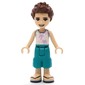 Ethan - White Shirt, Dark Turquoise Trousers, Reddish Brown Hair