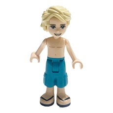 Mason - Bare Chest, Dark Turquoise Trousers (fig-008969)