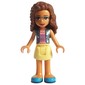 Olivia - Medium Blue Jacket, Bright Light Yellow Skirt