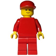 Man, Plain Red, Red Cap (fig-009040)